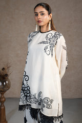 Ivory Cream Linen Floral Printed Co-Ord Set