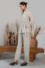 Grey Linen Co-Ord Set