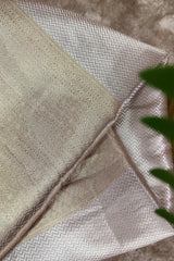 Golden Kanchipuram Tissue Silk Woven Saree