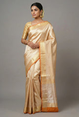 Golden Tissue Silk Woven Saree