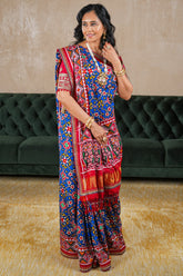 Blue Silk Traditional Patola Saree