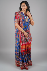 Blue Silk Traditional Patola Saree