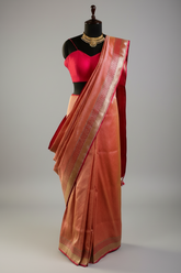 Pink Silk Traditional Woven Saree