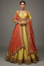 Golden Tissue Designer Anarkali Suit with Bandhej Dupatta