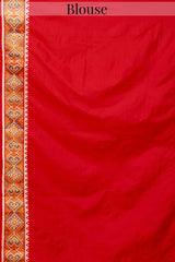 Red Traditional Patola Woven Saree in Silk