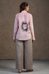 Light Baby Pink Cotton Linen Co-Ord Set