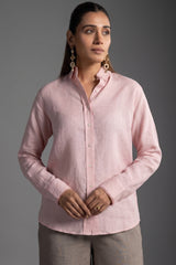 Light Baby Pink Cotton Linen Co-Ord Set