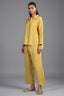 Lime Yellow Linen Solid Co-Ord Set