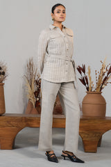 Grey Linen Co-Ord Set
