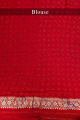 Red Georgette Traditional Rai Bandhej Saree