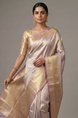 Golden Tissue Silk Woven Saree