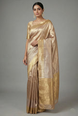 Golden Tissue Silk Woven Saree