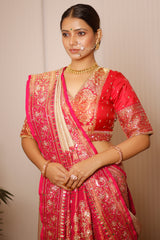 Cream Uppada Silk All Over Woven Traditional Saree