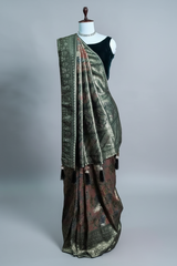 Multi Colored Tissue Silk All Over Woven Saree