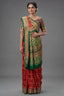 Maroon Gaji Silk Traditional Gharchola Saree with Embroidery