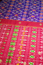 Purple Silk Traditional Patola Saree with Gota Sequin Work