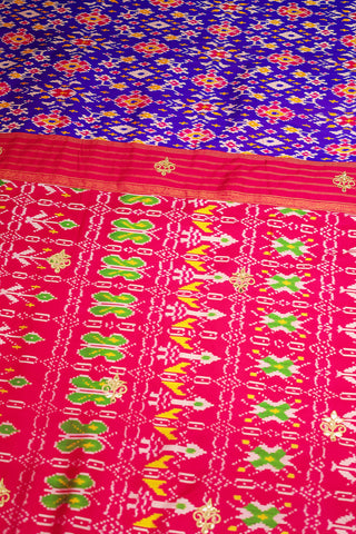 Purple Silk Traditional Patola Saree with Gota Sequin Work