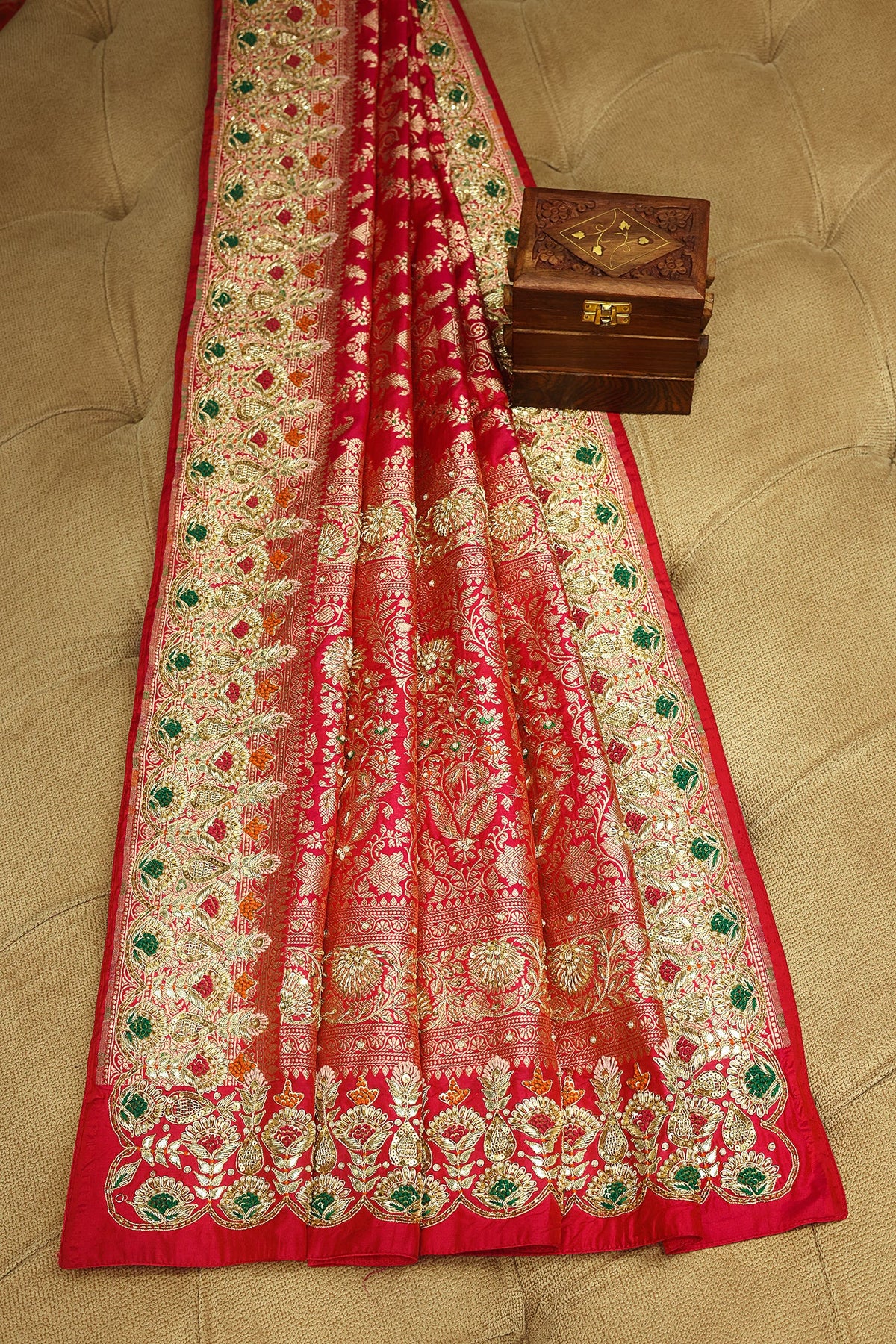 Rani Pink Banarasi Silk