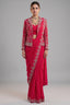Pink Chiffon Chinon Zardosi and Cutdana Worked Ready-made Saree with Jacket
