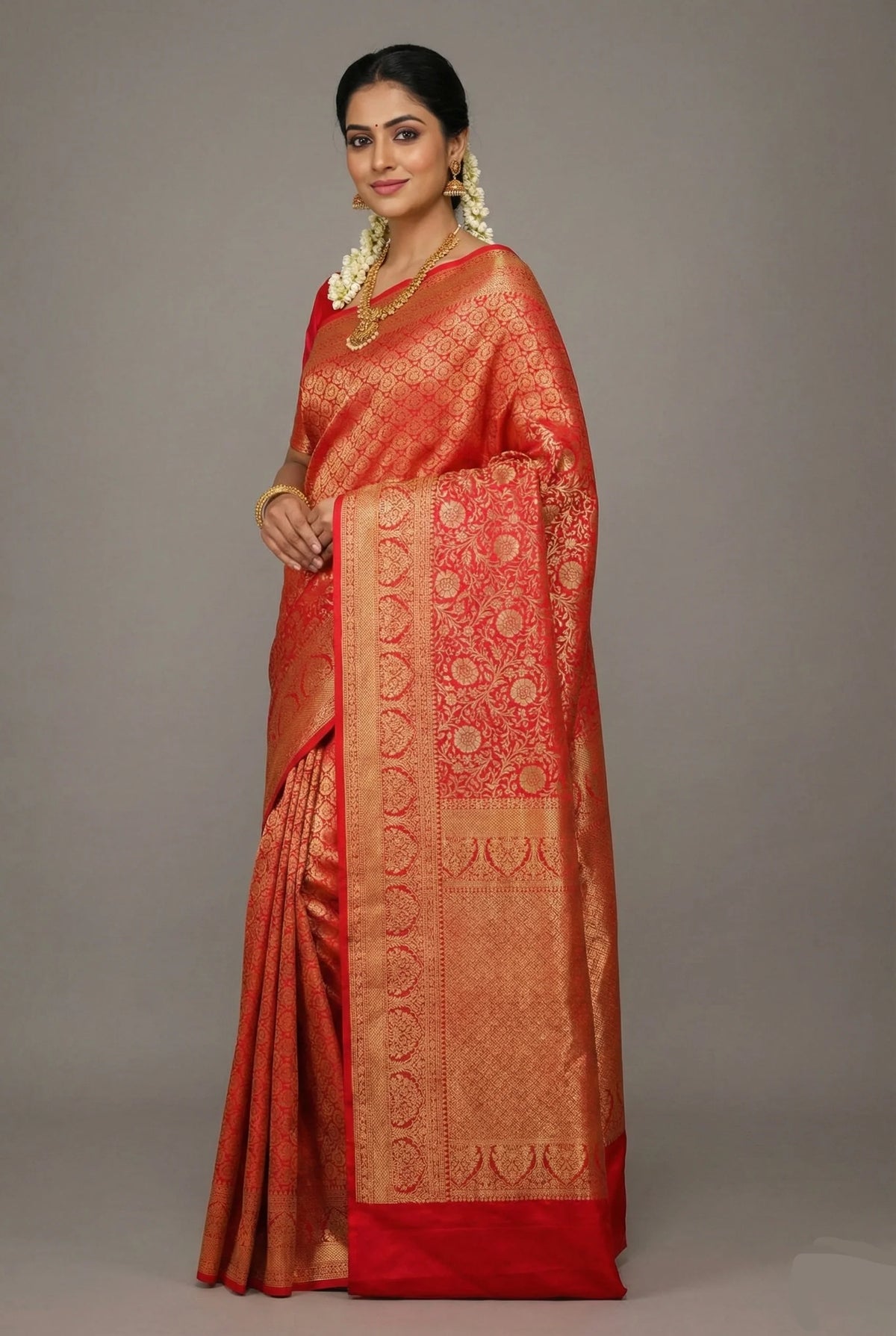 Pink Traditional Woven Kanchipuram Saree
