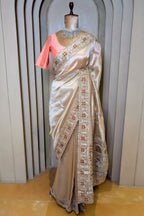 Golden Tissue Saree with Designer Pallu