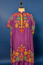 Dark Magenta Silk Embroidered Co-Ord Set