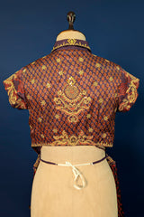 Twilight Lavender Satin Printed Co-Ord Set with Sequin Embroidery Work