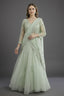 Light Mint Green Suit with Attached Dupatta and Long Top