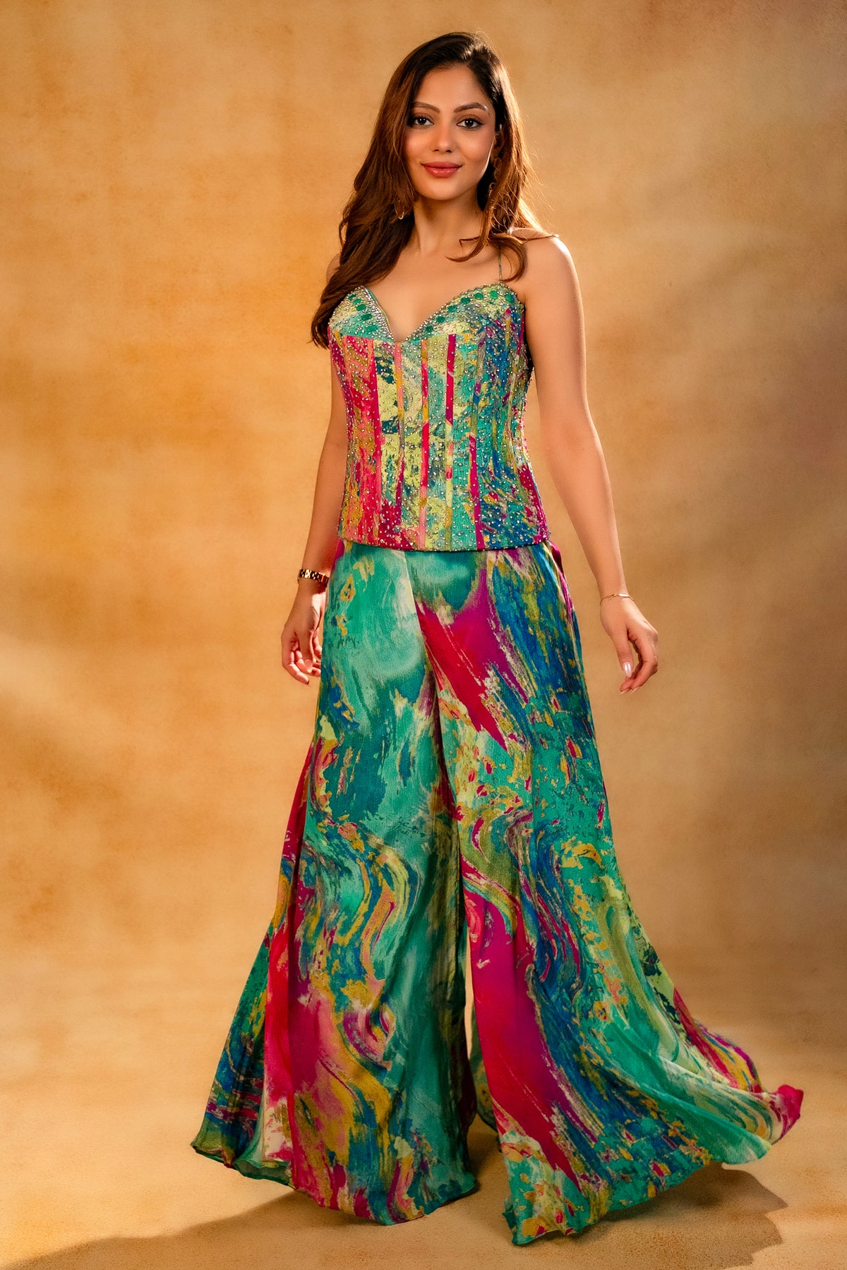 Multi Colored Printed Co-Ord Set