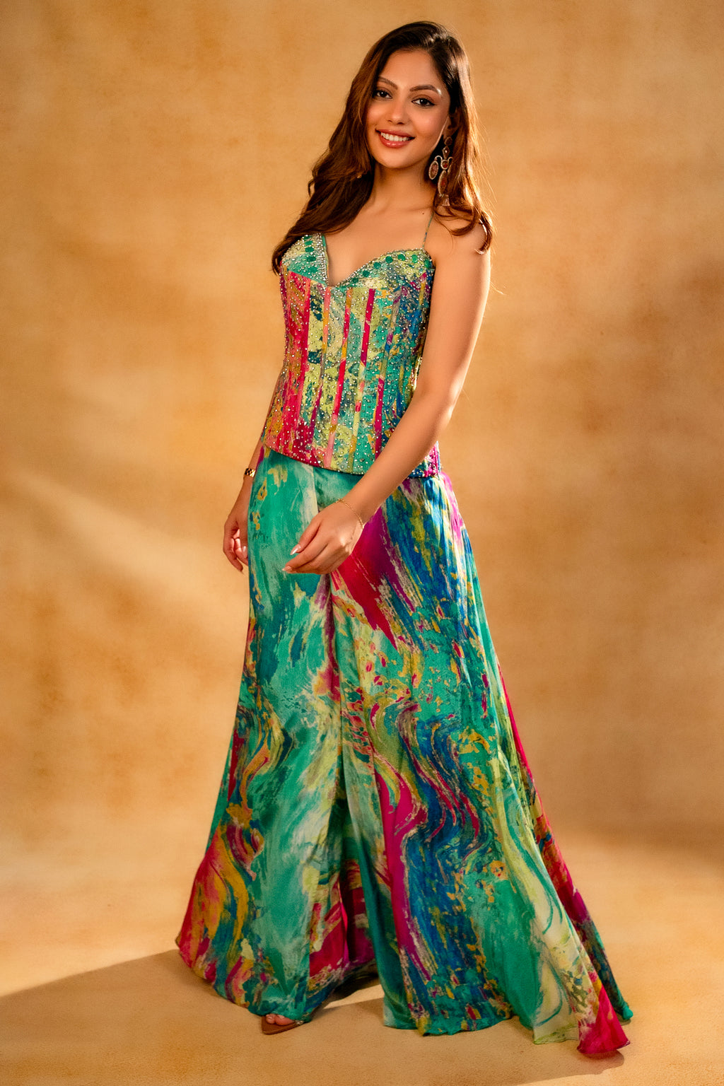 Multi Colored Printed Co-Ord Set