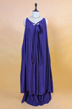 Blue Cotton Silk Solid Co-Ord Set