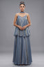 Blue Tissue Silk Cutdana Sequin Worked Palazzo Suit