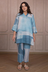 Blue Linen Co-Ord Set