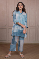 Blue Linen Co-Ord Set