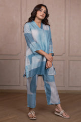 Blue Linen Co-Ord Set