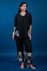 Black Cotton Co-Ord Set