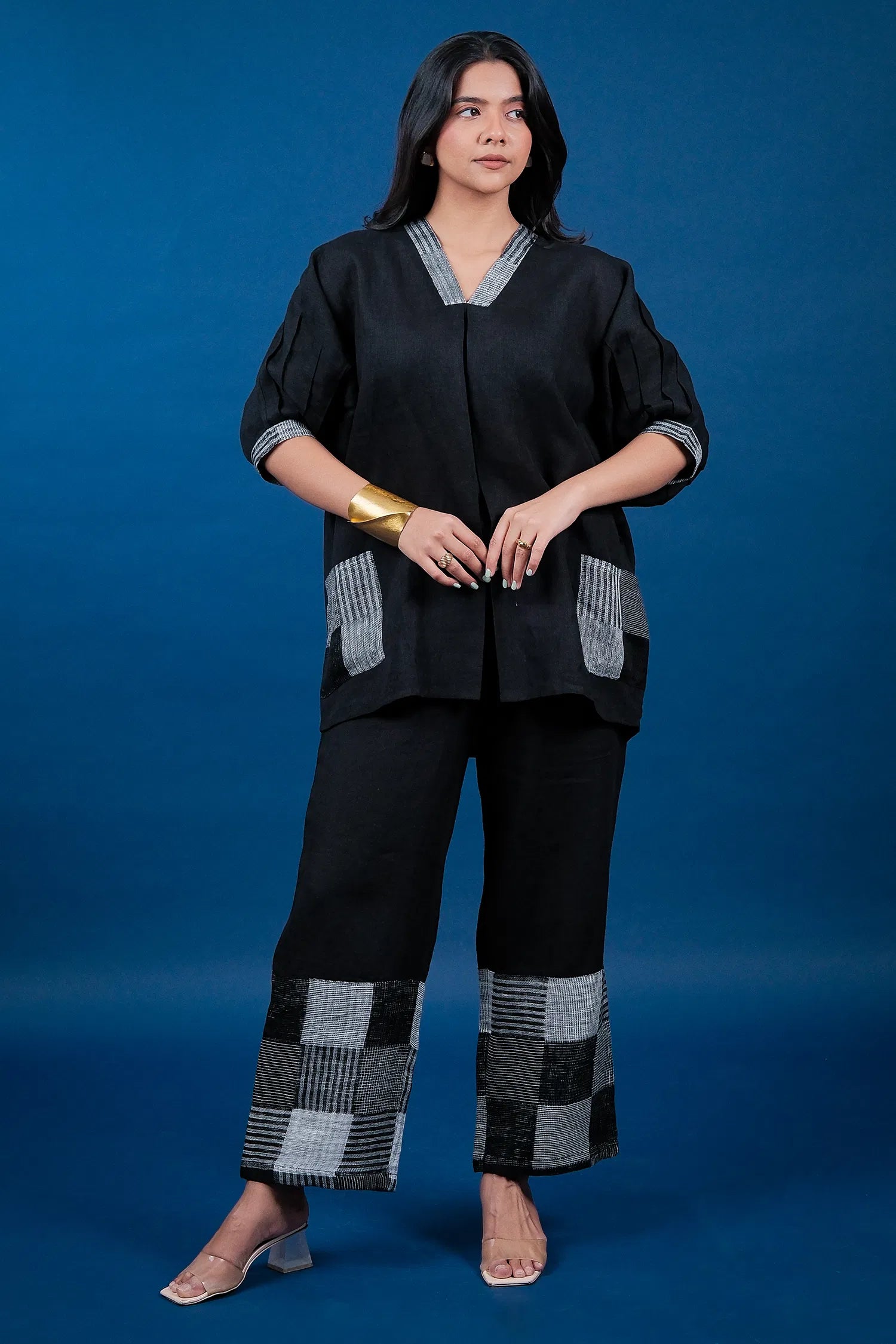 Black Cotton Co-Ord Set