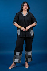 Black Cotton Co-Ord Set