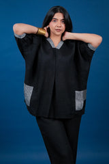 Black Cotton Co-Ord Set