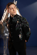 Imported Black Handworked Suit