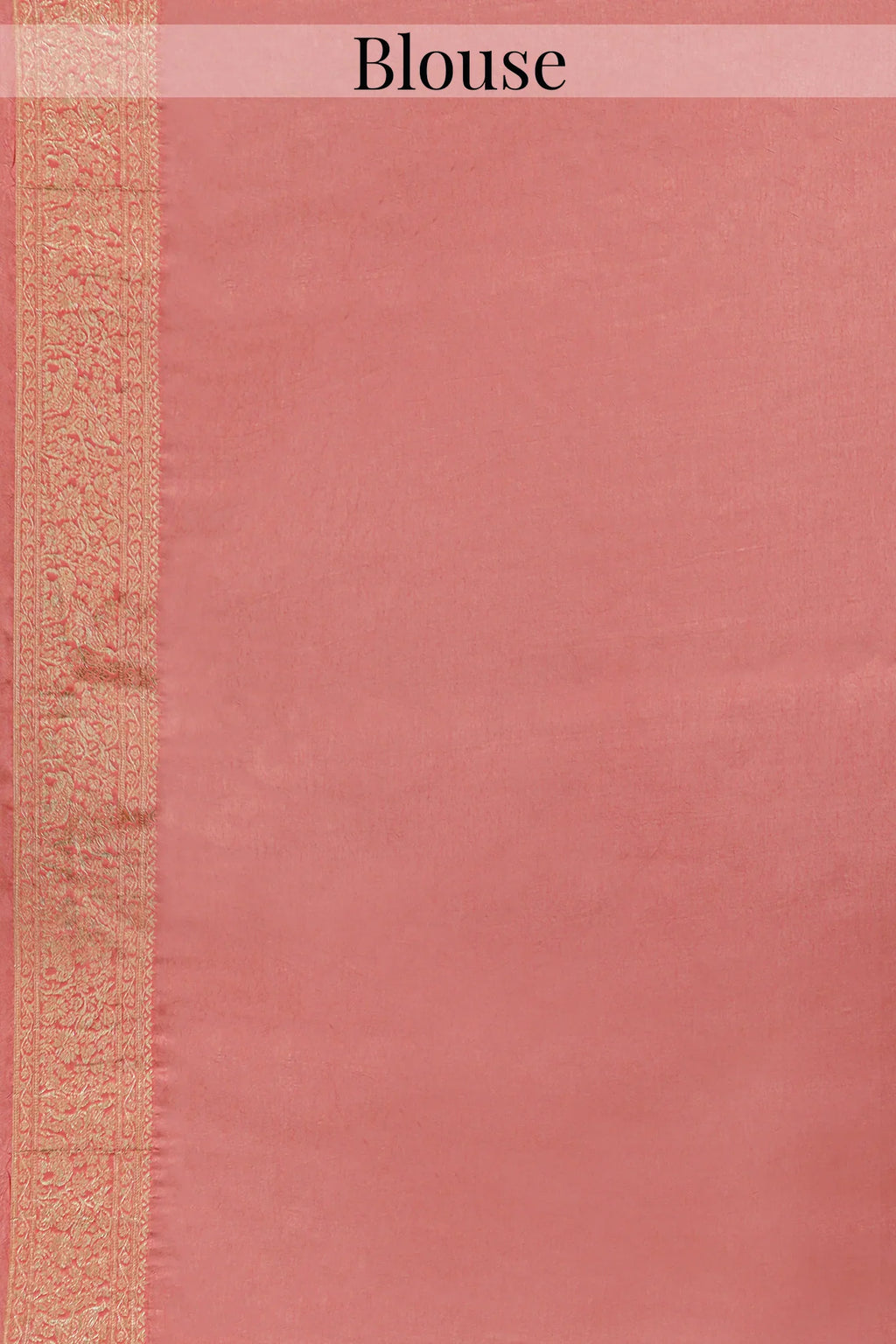 Flamingo Pink Woven Butti Saree in Muga Silk with Elephant and Peacock Motifs