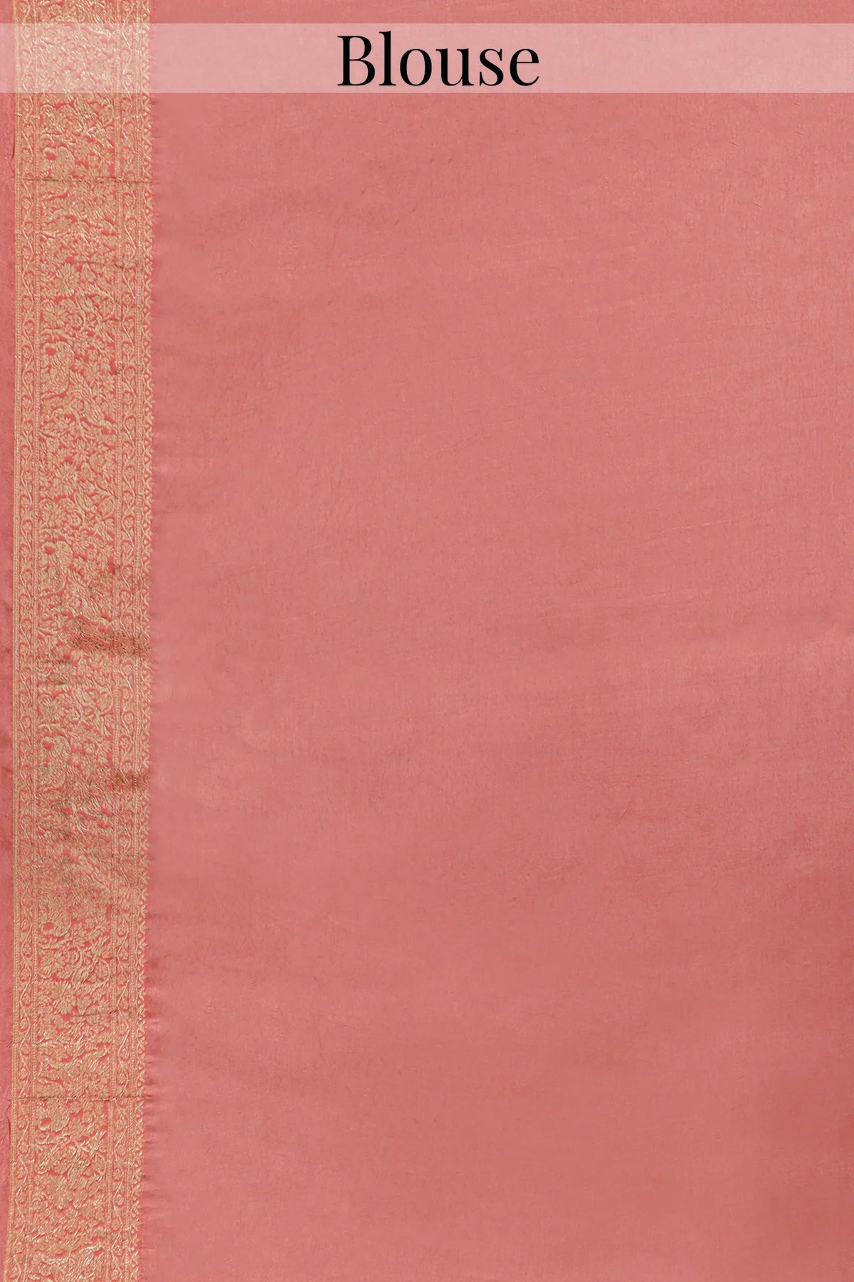 Flamingo Pink Woven Butti Saree in Muga Silk with Elephant and Peacock Motifs