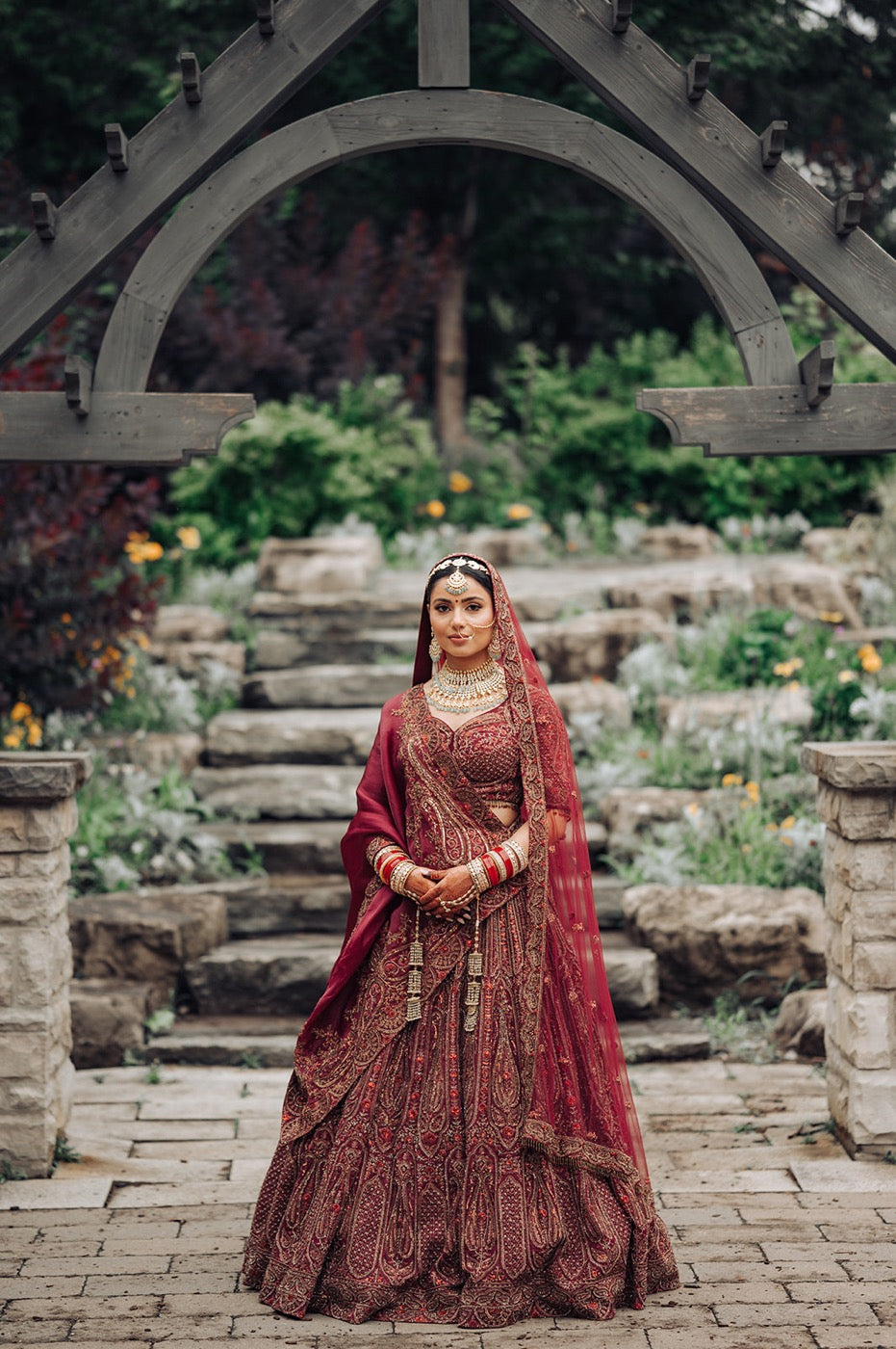 Asopalav customer wearing Indian occasion wear